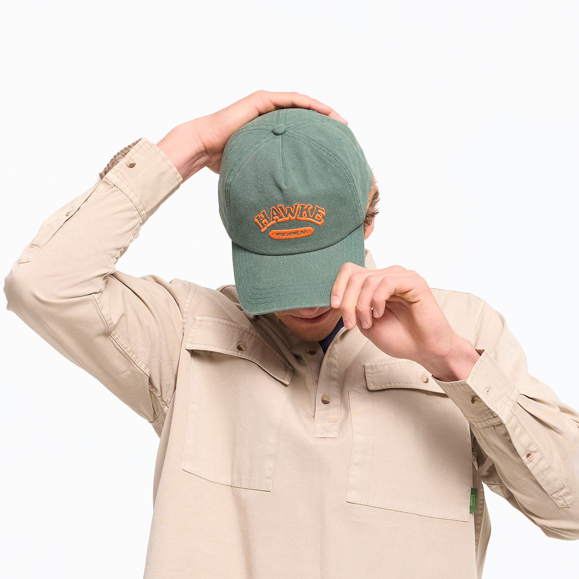 HERITAGE CANVAS CAP // GREEN