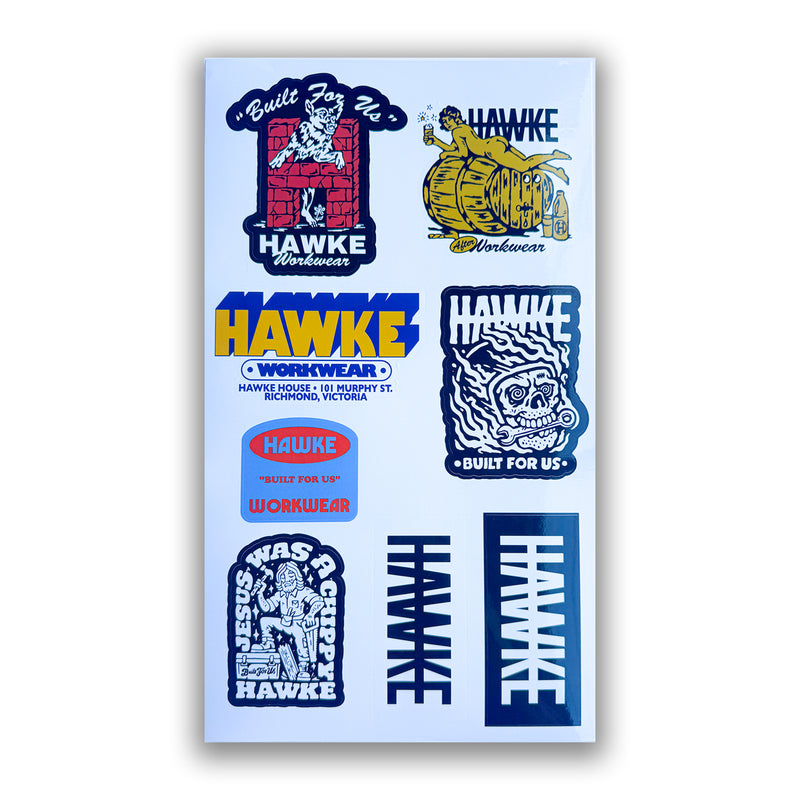 STICKER SHEET | HAWKE WORKWEAR – hawke workwear